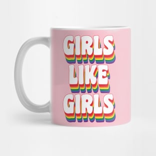 Girls like girls (rainbow) Mug